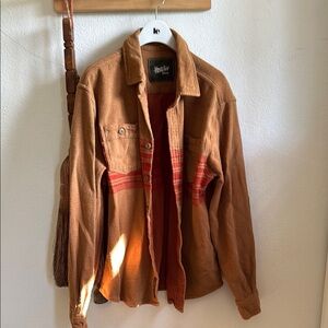 Howler Brothers Brown and Red Casual Button Down Shirt